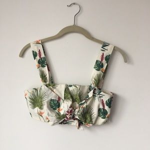 ZARA Tropical Crop Top